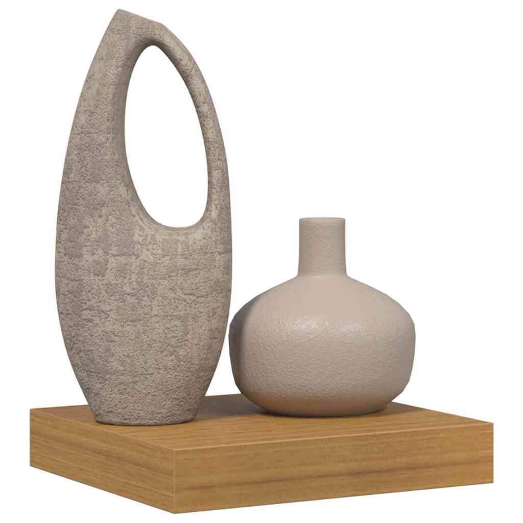Væghylde Vægmonteret Beige 23 x 23,5 x 4 cm Konstrueret træ