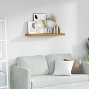 Væghylde Vægmonteret Beige 90 x 23,5 x 4 cm Konstrueret træ