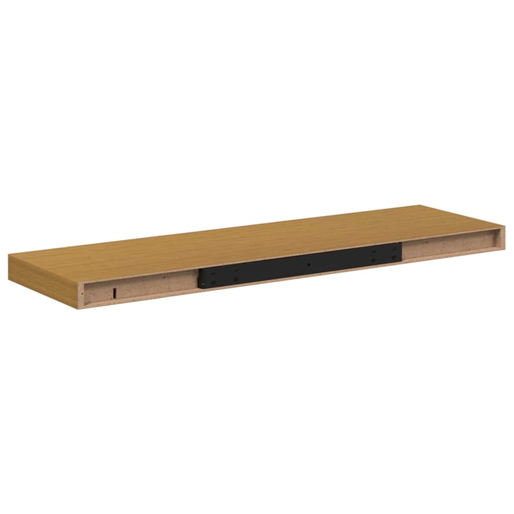 Væghylde Vægmonteret Beige 90 x 23,5 x 4 cm Konstrueret træ