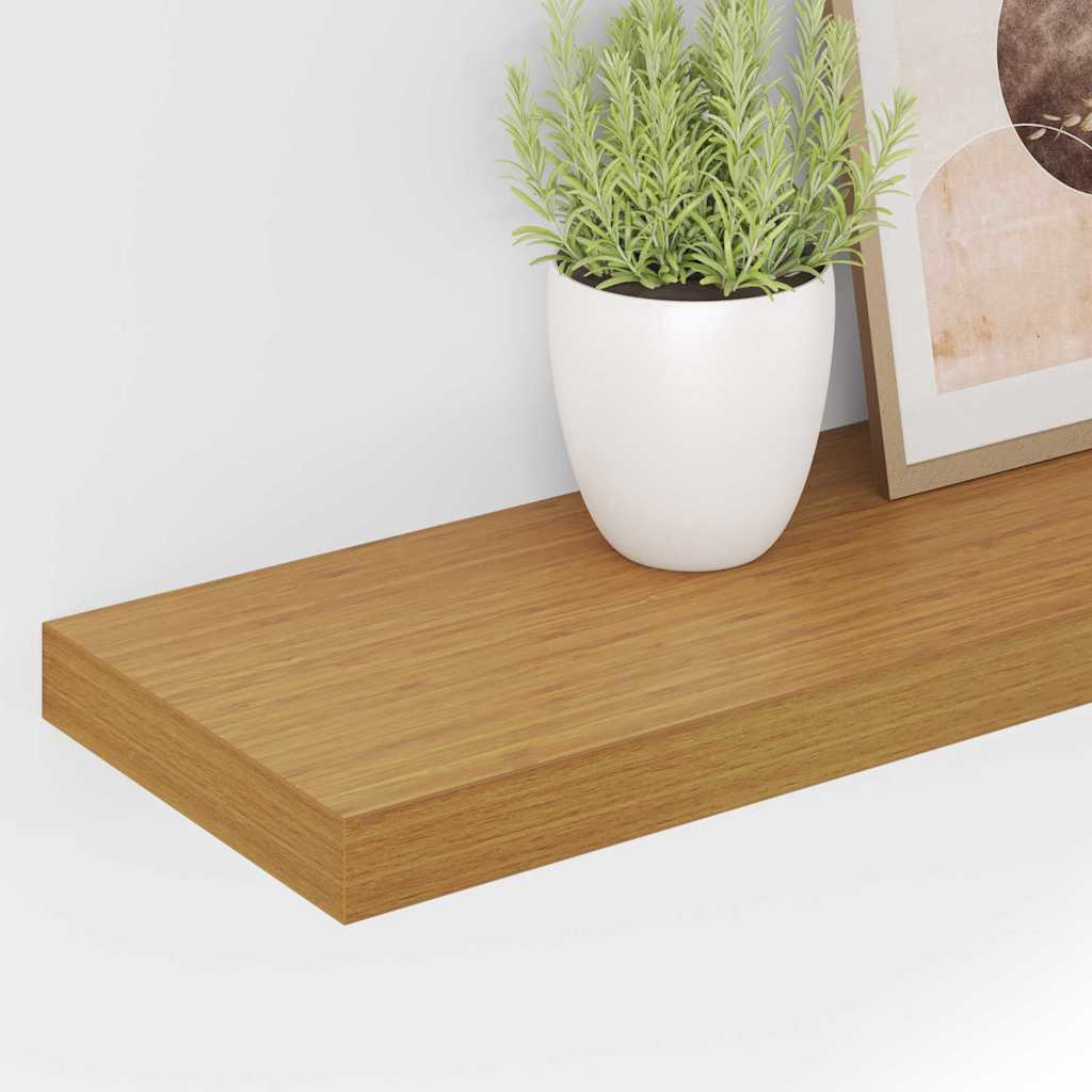 Væghylde Vægmonteret Beige 120 x 23,5 x 4 cm Konstrueret træ