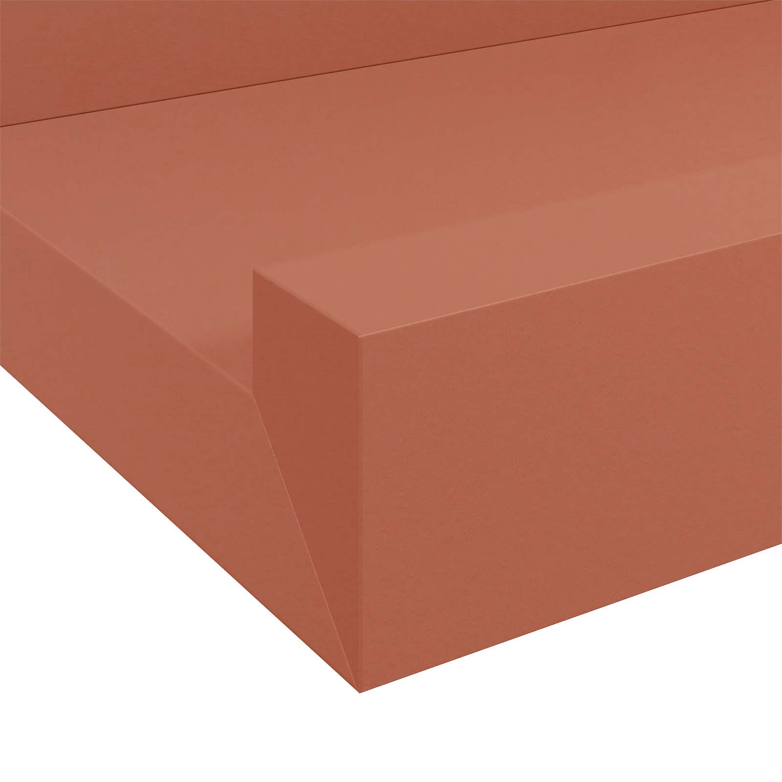 Væghylde med hylde 2 pcs Rød 60 x 9 x 3 cm Konstrueret træ