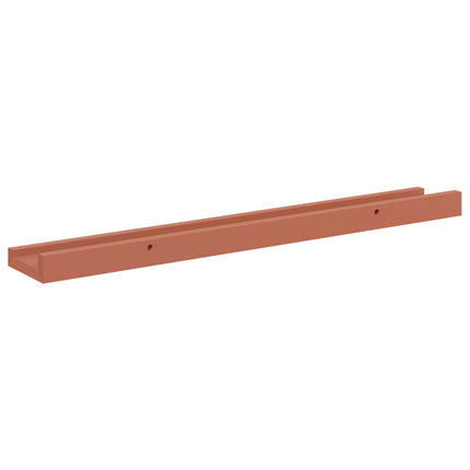 Væghylde Vægmonteret 2 pcs Rød 60 x 9 x 3 cm Konstrueret træ