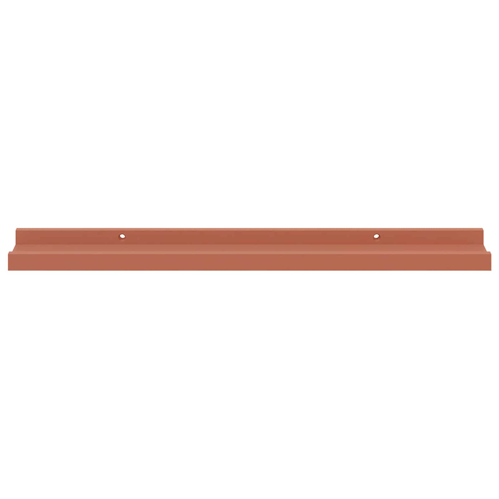 Væghylde med hylde 2 pcs Rød 60 x 9 x 3 cm Konstrueret træ