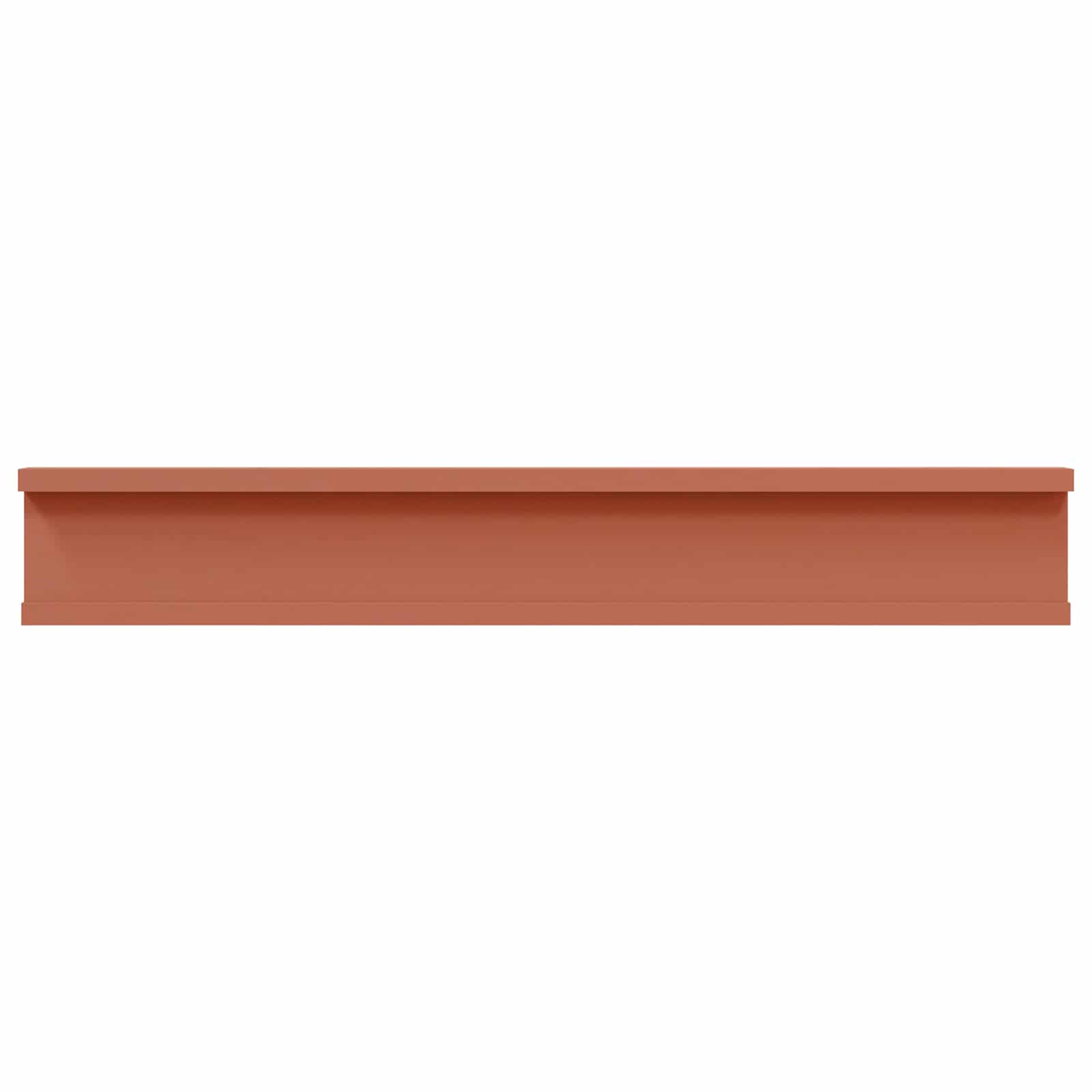 Væghylde med hylde 2 pcs Rød 60 x 9 x 3 cm Konstrueret træ