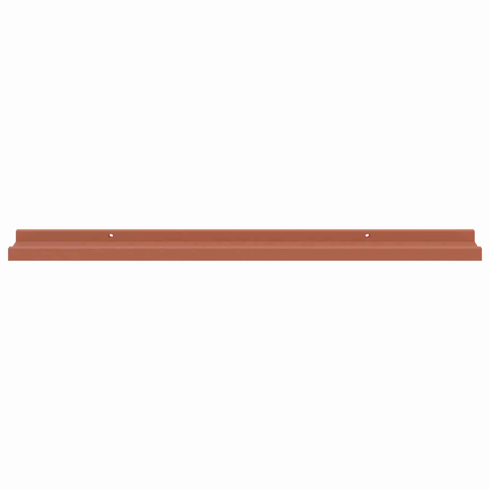 Væghylde med hylde 2 pcs Rød 80 x 9 x 3 cm Konstrueret træ