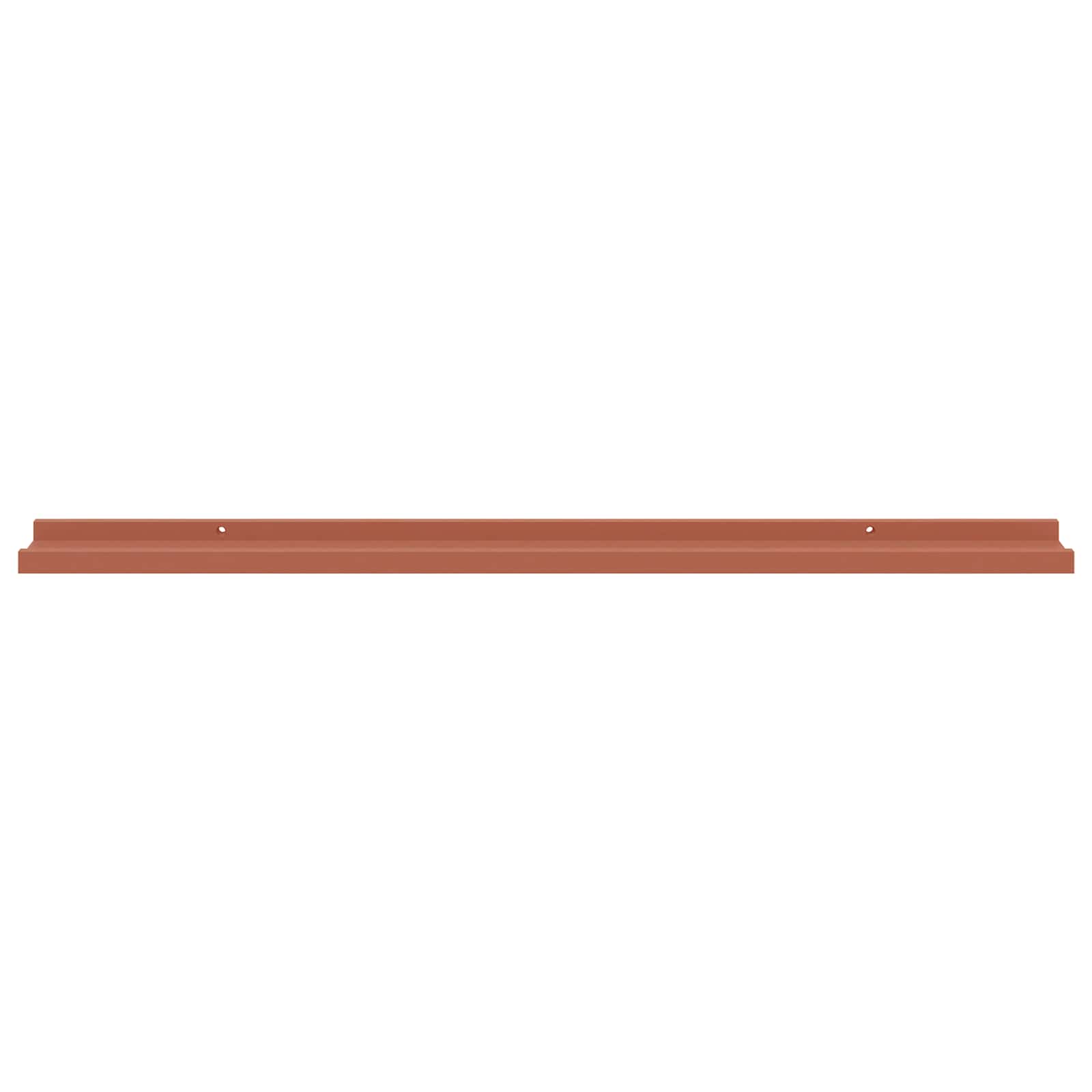 Væghylde med hylde 2 pcs Rød 100 x 9 x 3 cm Konstrueret træ