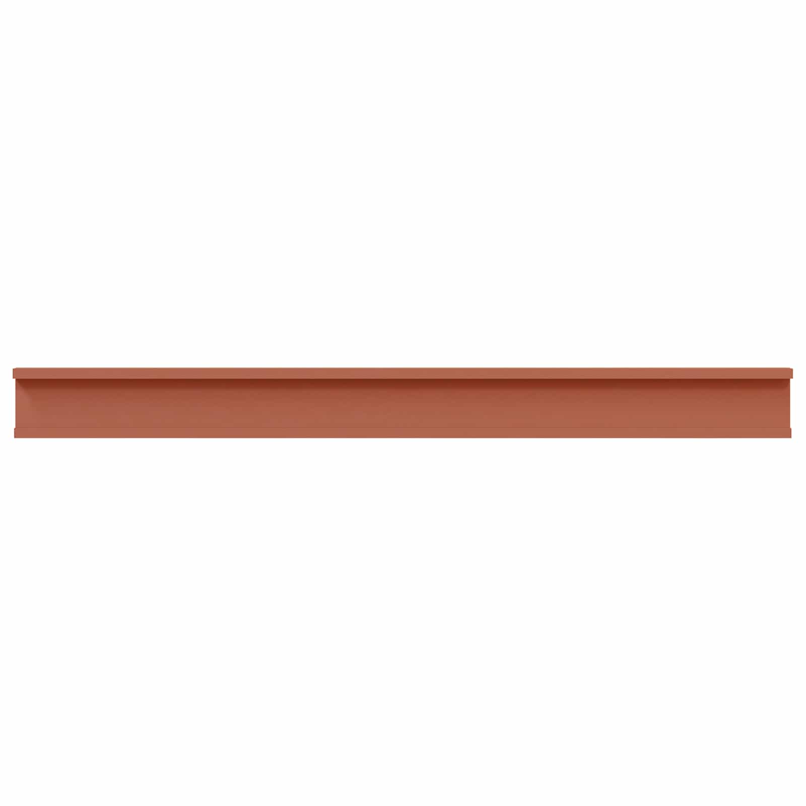 Væghylde med hylde 2 pcs Rød 100 x 9 x 3 cm Konstrueret træ