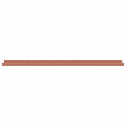 Væghylde Vægmonteret 2 pcs Rød 115 x 9 x 3 cm Konstrueret træ