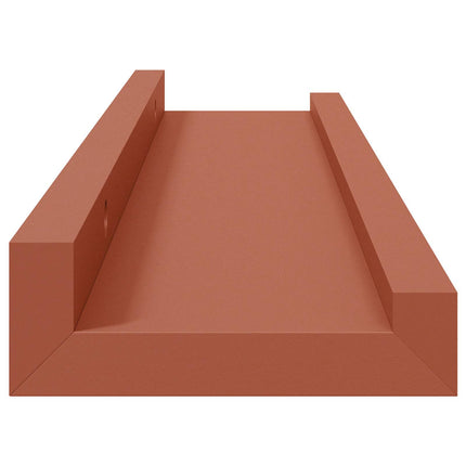 Væghylde Vægmonteret 4 pcs Rød 40 x 9 x 3 cm Konstrueret træ