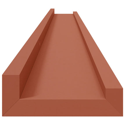 Væghylde Vægmonteret 4 pcs Rød 115 x 9 x 3 cm Konstrueret træ