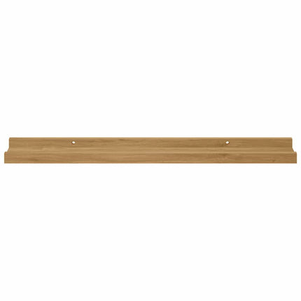 Væghylde Vægmonteret 2 stk. Brun 60 x 9 x 3 cm Konstrueret træ