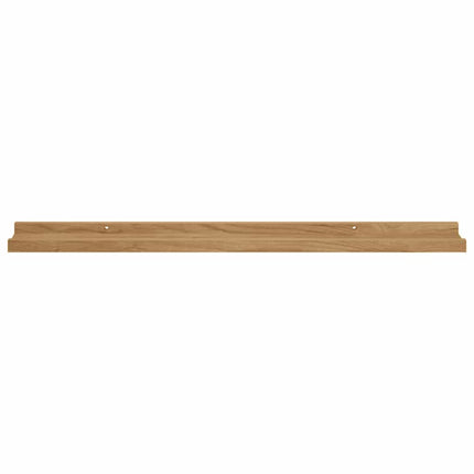 Væghylde Vægmonteret 2 pcs Brun 80 x 9 x 3 cm Konstrueret træ