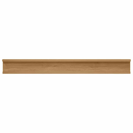 Væghylde Vægmonteret 2 pcs Brun 80 x 9 x 3 cm Konstrueret træ