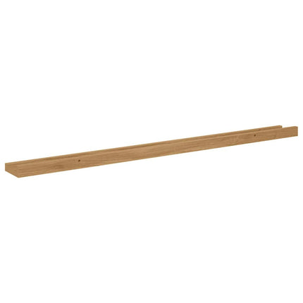 Væghylde Vægmonteret 4 pcs Brun 100 x 9 x 3 cm Konstrueret træ