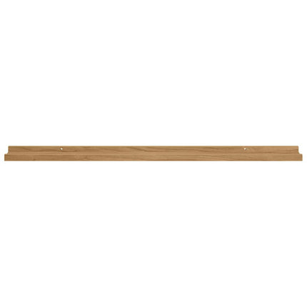Væghylde Vægmonteret 4 pcs Brun 100 x 9 x 3 cm Konstrueret træ
