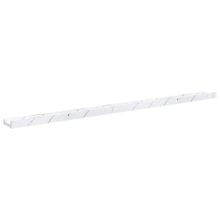 Væghylde Vægmonteret 2 pcs Hvid marmor 115 x 9 x 3 cm