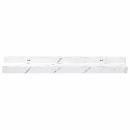 Væghylde Vægmonteret 4 pcs Hvid marmor 40 x 9 x 3 cm