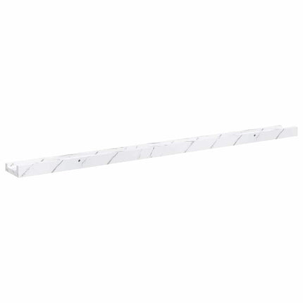 Væghylde Vægmonteret 4 pcs Hvid marmor 100 x 9 x 3 cm