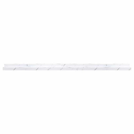 Væghylde Vægmonteret 4 pcs Hvid marmor 100 x 9 x 3 cm