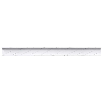 Væghylde Vægmonteret 4 pcs Hvid marmor 100 x 9 x 3 cm