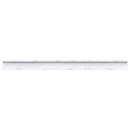 Væghylde Vægmonteret 4 pcs Hvid marmor 115 x 9 x 3 cm