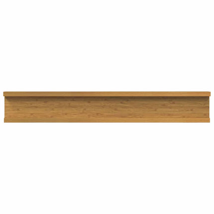 Væghylde Vægmonteret 2 pcs Beige 60 x 9 x 3 cm Konstrueret træ
