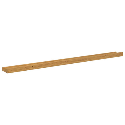 Væghylde Vægmonteret 2 pcs Beige 100 x 9 x 3 cm Konstrueret træ