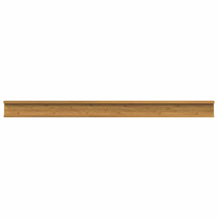 Væghylde Vægmonteret 2 pcs Beige 115 x 9 x 3 cm Konstrueret træ