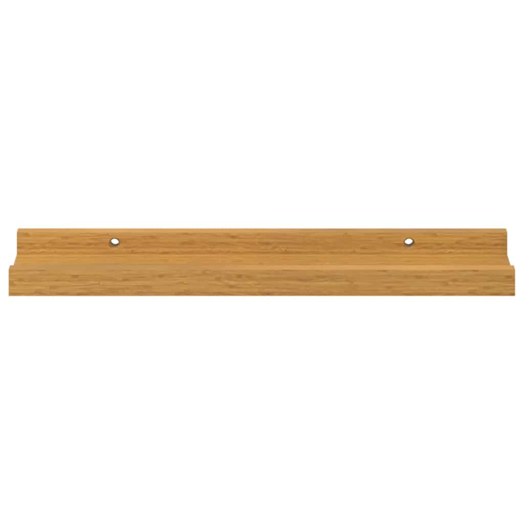 Væghylde med hylde 4 pcs Beige 40 x 9 x 3 cm Konstrueret træ