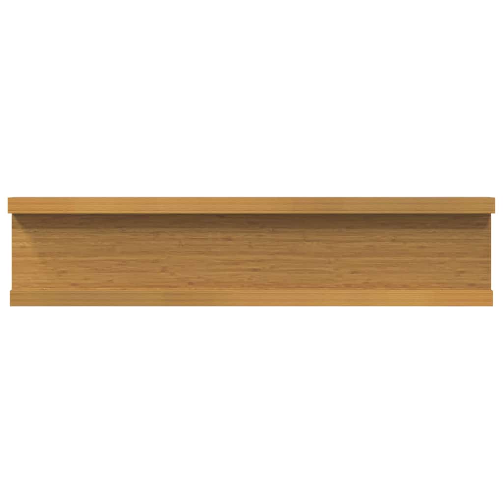 Væghylde med hylde 4 pcs Beige 40 x 9 x 3 cm Konstrueret træ