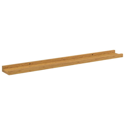 Væghylde Vægmonteret 4 pcs Beige 80 x 9 x 3 cm Konstrueret træ