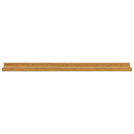 Væghylde Vægmonteret 4 pcs Beige 80 x 9 x 3 cm Konstrueret træ