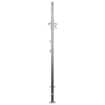 Haveport 85 x 144 cm Rustfrit stål Sølv Låses