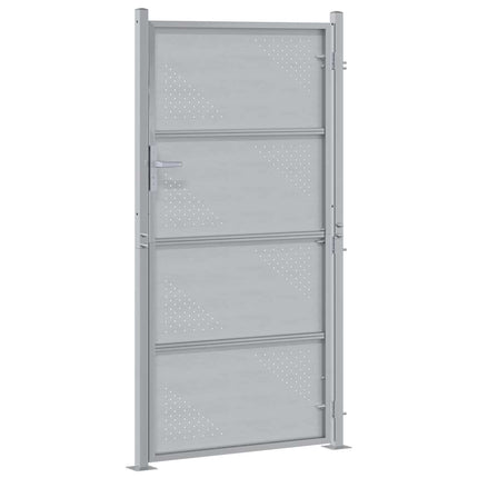 Haveport 85 x 174 cm Rustfrit stål Sølv Låses