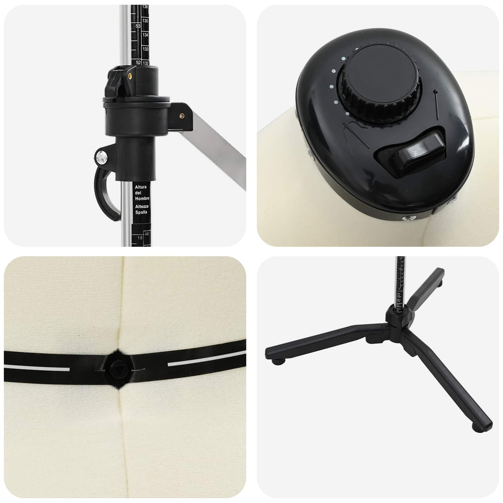 Justérbar kjoleform til kvinder Creme m Fløjl