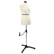 Justérbar kjoleform til kvinder Creme m Fløjl