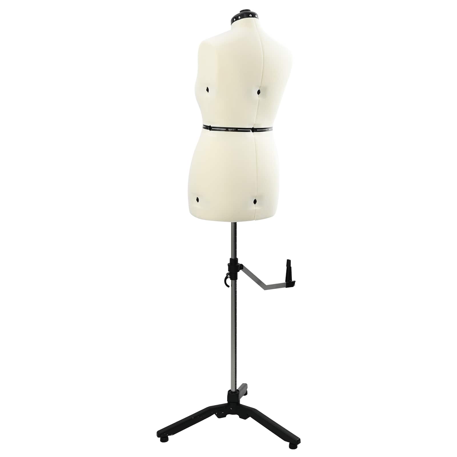 Justérbar kjoleform til kvinder Creme m Fløjl