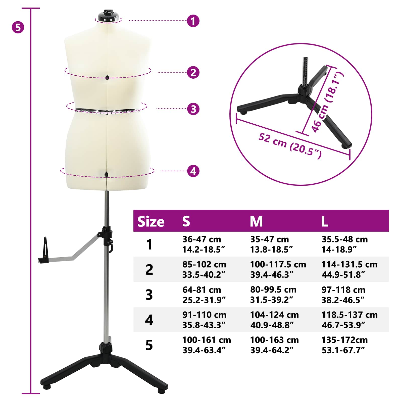 Justérbar kjoleform til kvinder Creme m Fløjl