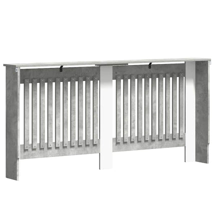 Radiatorcover Betongrå 172 x 19 x 81,5 cm Konstrueret træ