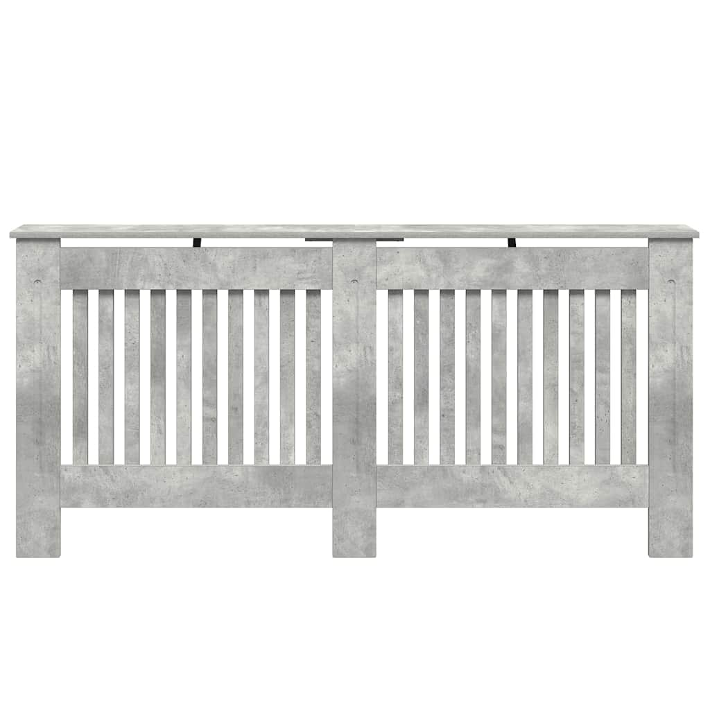 Radiatorcover Beton Grå 172 x 19 x 81,5 cm Konstrueret træ