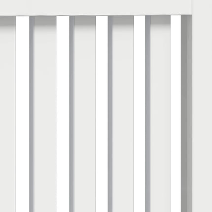 Radiatorcover Hvid højglans 172 x 19 x 81,5 cm Konstrueret træ