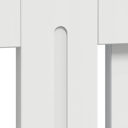 Radiatorcover Hvid højglans 172 x 19 x 81,5 cm Konstrueret træ