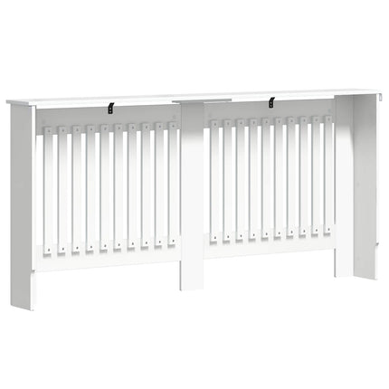 Radiatorcover Hvid højglans 172 x 19 x 81,5 cm Konstrueret træ
