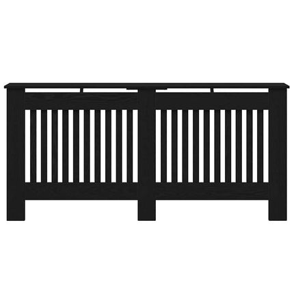 Radiatorcover Sort eg 172 x 19 x 81,5 cm Konstrueret træ