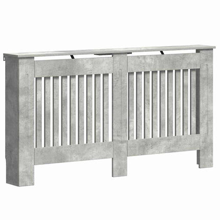 Radiatorcover Betongrå 152 x 19 x 81,5 cm Konstrueret træ