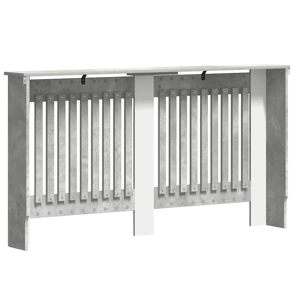 Radiatorcover Beton Grå 152 x 19 x 81,5 cm Konstrueret træ