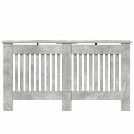 Radiatorcover Betongrå 152 x 19 x 81,5 cm Konstrueret træ