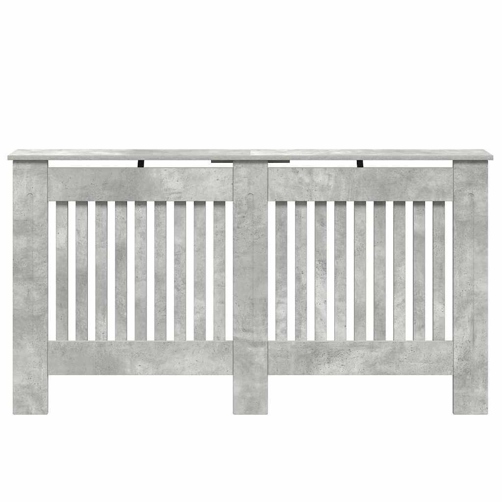 Radiatorcover Beton Grå 152 x 19 x 81,5 cm Konstrueret træ