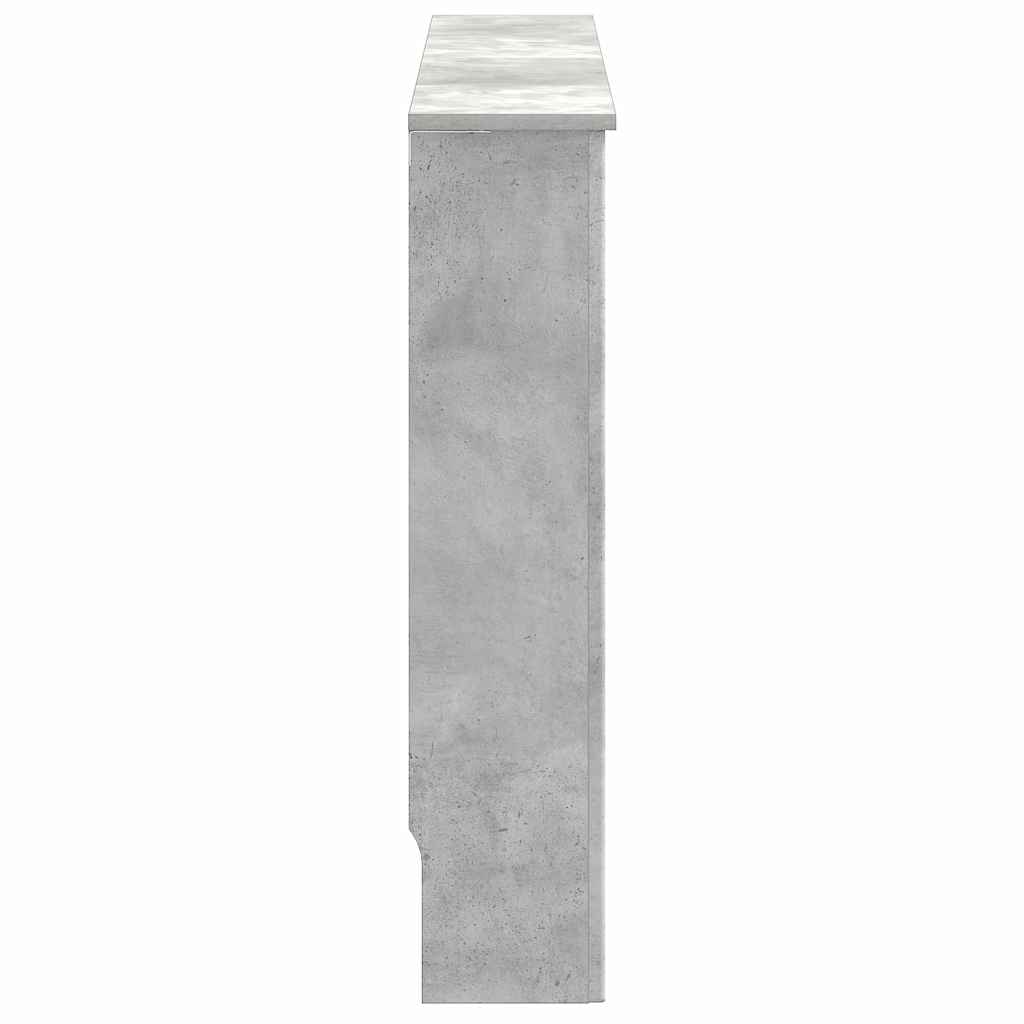 Radiatorcover Beton Grå 152 x 19 x 81,5 cm Konstrueret træ