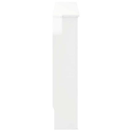 Radiatorcover Hvid højglans 152 x 19 x 81,5 cm Konstrueret træ